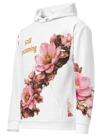 Still Becoming – Pink Unisex cotton hoodie