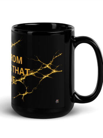 Grown From the Things That Broke Me — Black & Gold Resilience Mug