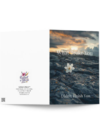 What Broke you Didn’t Finish You