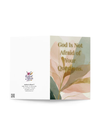God Is Not Afraid of Your Questions