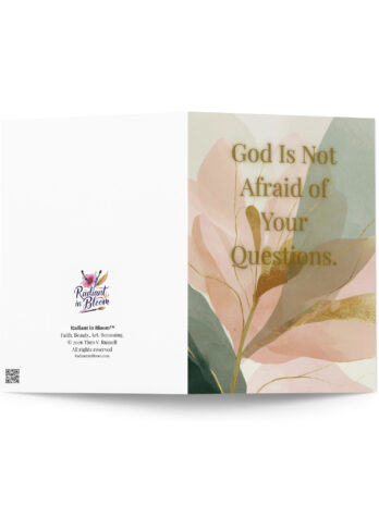 God Is Not Afraid of Your Questions