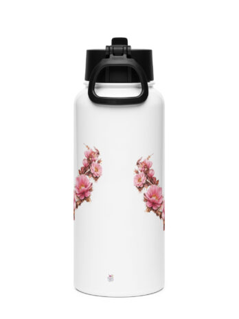 Rest Is Not Quitting Stainless Steel Water Bottle with a straw lid