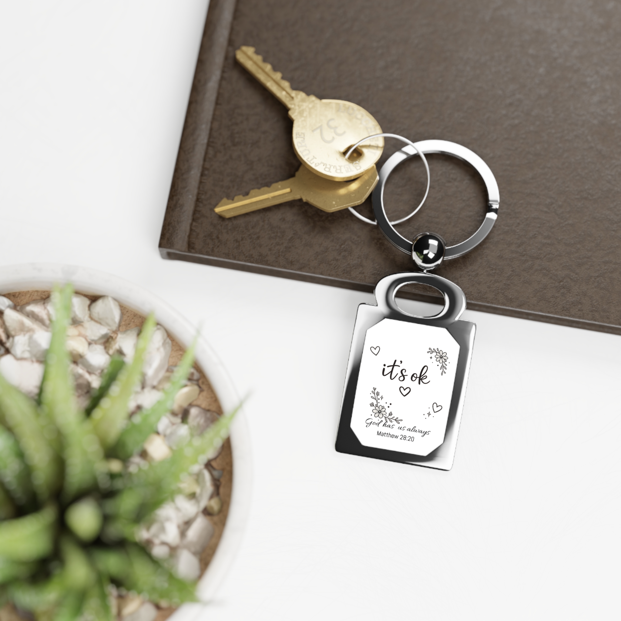 “It’s Ok” Pocket Encouragement Keychain - Image 4