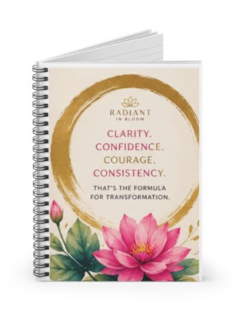 The 4 C’s: Clarity. Confidence. Courage. Consistency.- Blank Journal /notebook