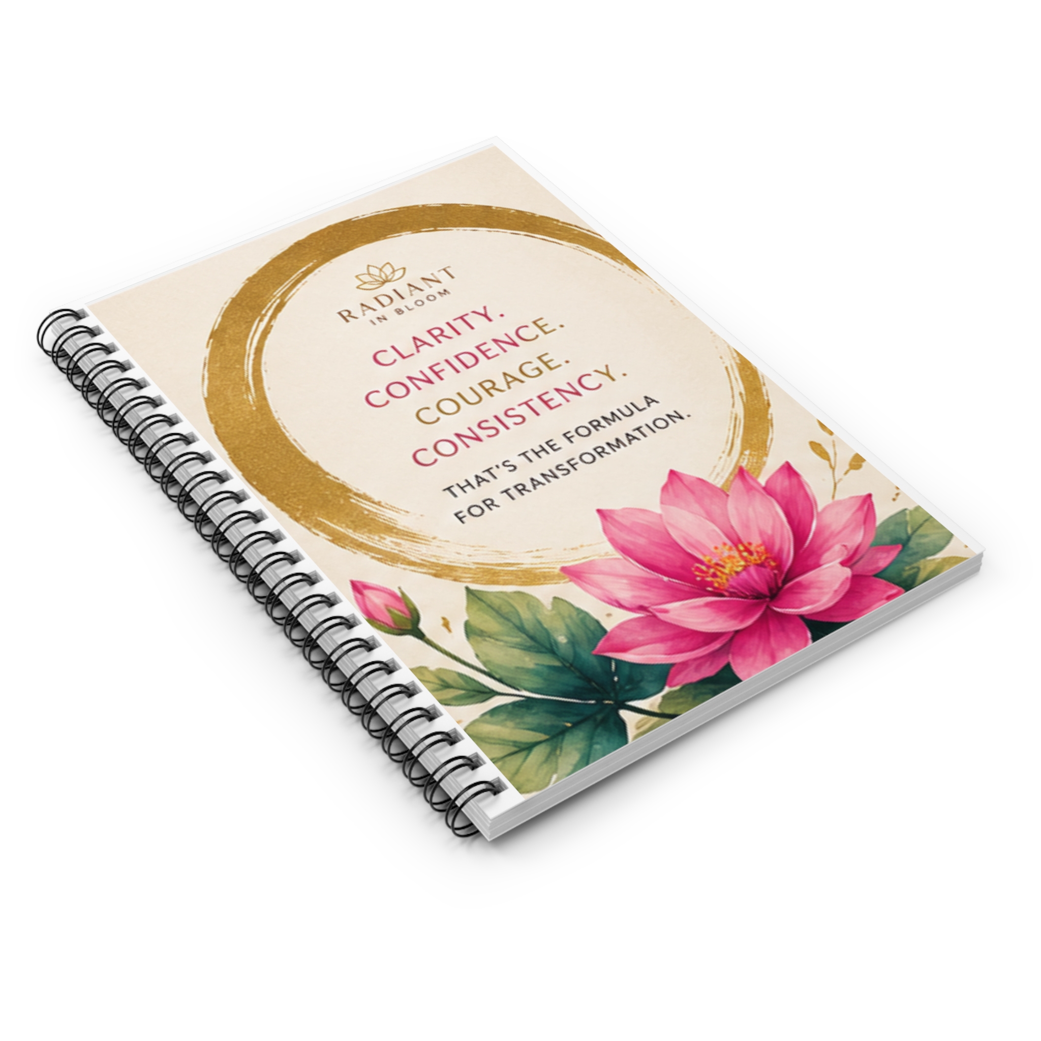 The 4 C's: Clarity. Confidence. Courage. Consistency.- Blank Journal /notebook - Image 3