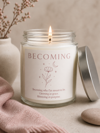 Name your season candle-BECOMING