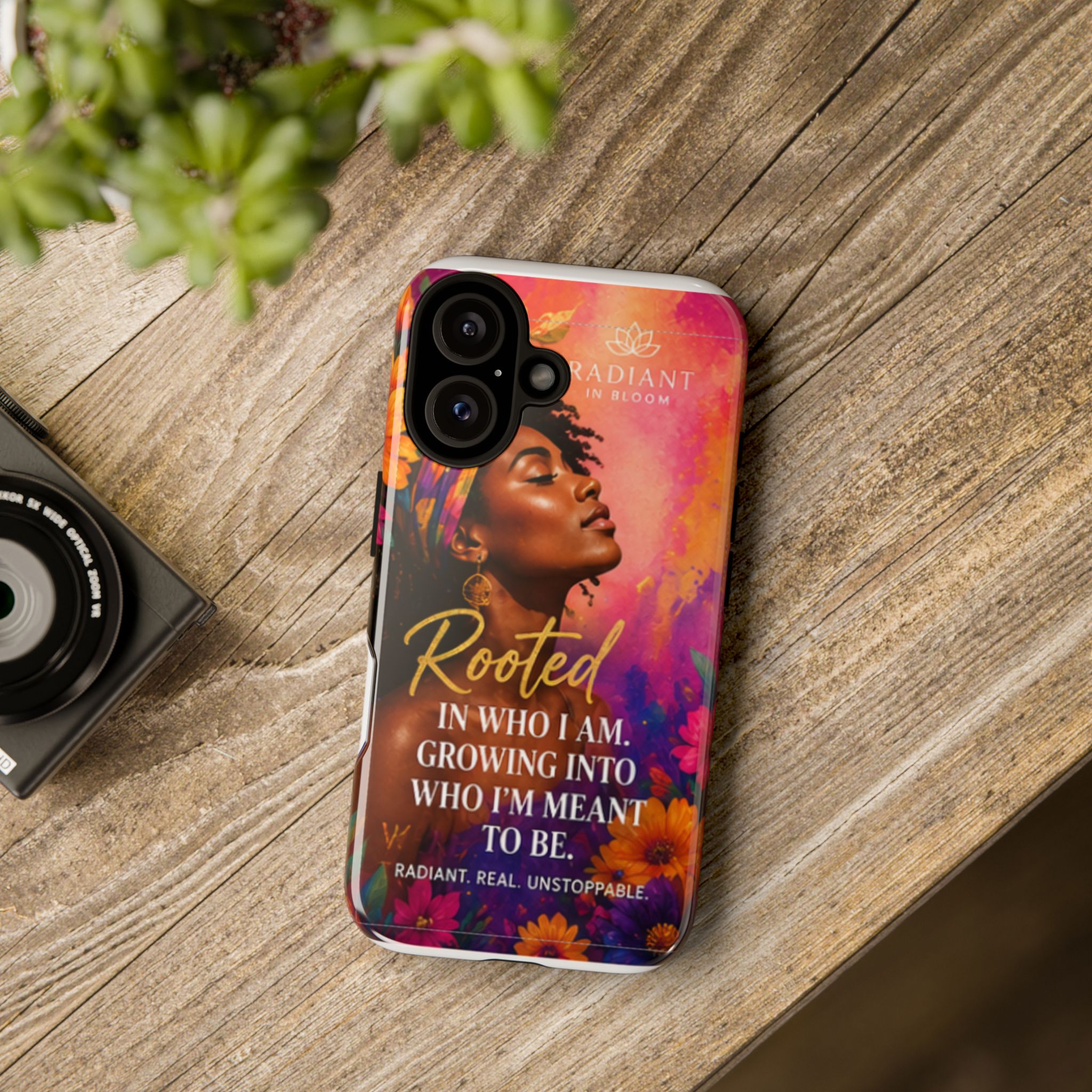 Rooted in Who I Am Phone Case — Radiant in Bloom Inspirational Case - Image 4