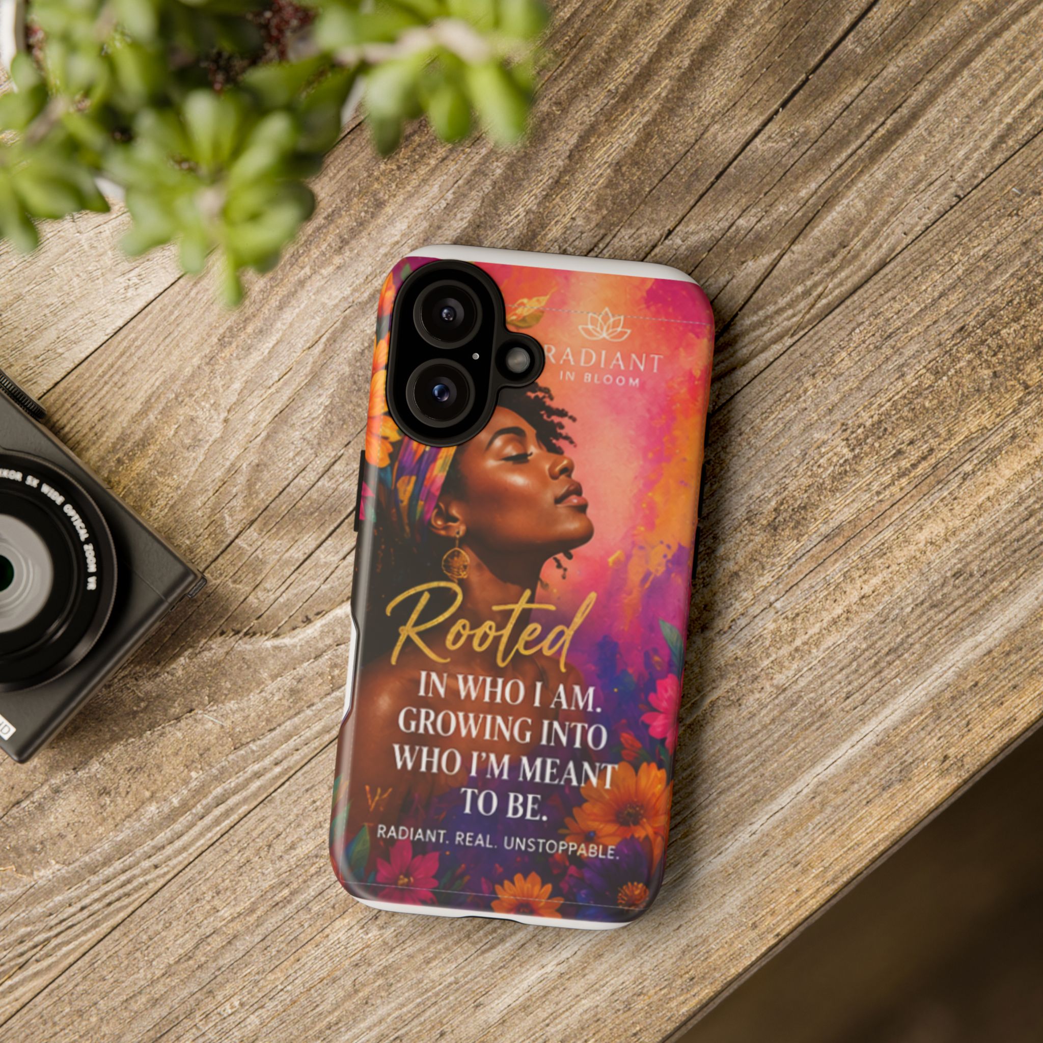 Rooted in Who I Am Phone Case — Radiant in Bloom Inspirational Case - Image 8