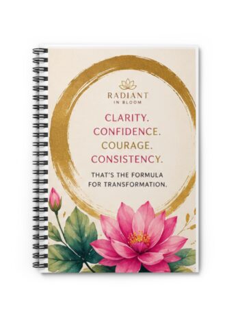 The 4 C’s: Clarity. Confidence. Courage. Consistency.- Blank Journal /notebook