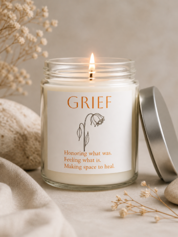 Name your season candle-GRIEF